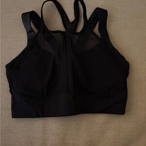 Lululemon athletica Black Zipper Front Sports Bra